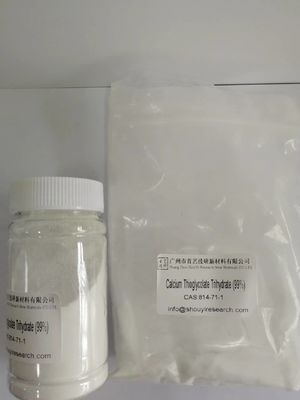 पानी में घुलनशील रासायनिक कच्चे माल कैल्शियम थ्योग्लाइकोलेट C2H6CaO4S3