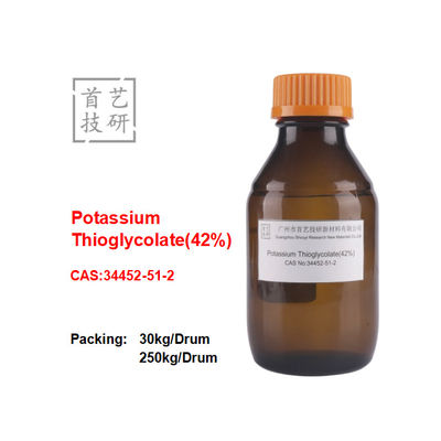 रंगहीन तरल पोटेशियम थ्योग्लाइकोलेट 42% Assay CAS 34452-51-2 बाल हटाने के लिए